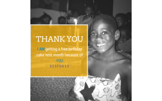23 Free Birthday Cakes for 23 Orphaned Children